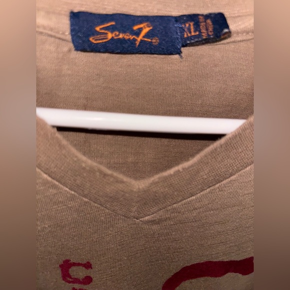 Rare new Seven 7 super cool ever neck NEW vintage flawless slightly perfect vee - Picture 10 of 14